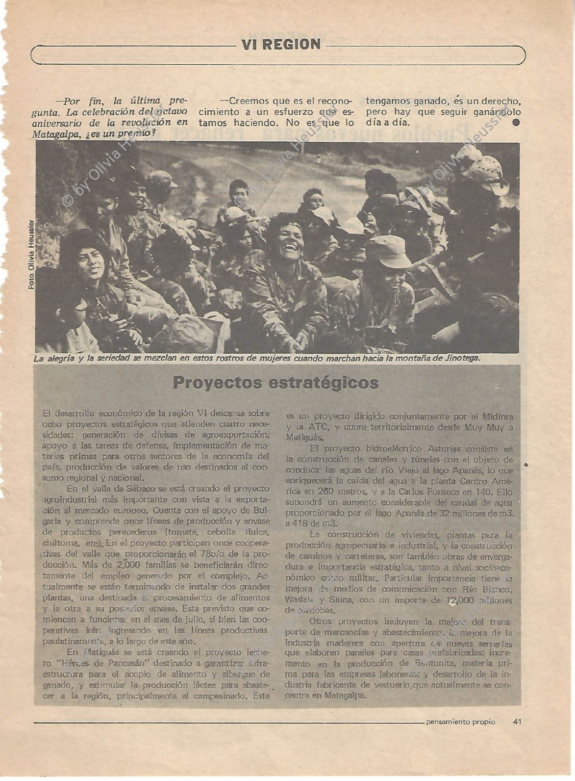 Image of sheet 19850320 photo 27: Die Soldatinnen des sandinistischen Frauenbataillon «Veronica Lacayo» kehren von der Front nach Hause zurück, Leon Nicaragua 1985.