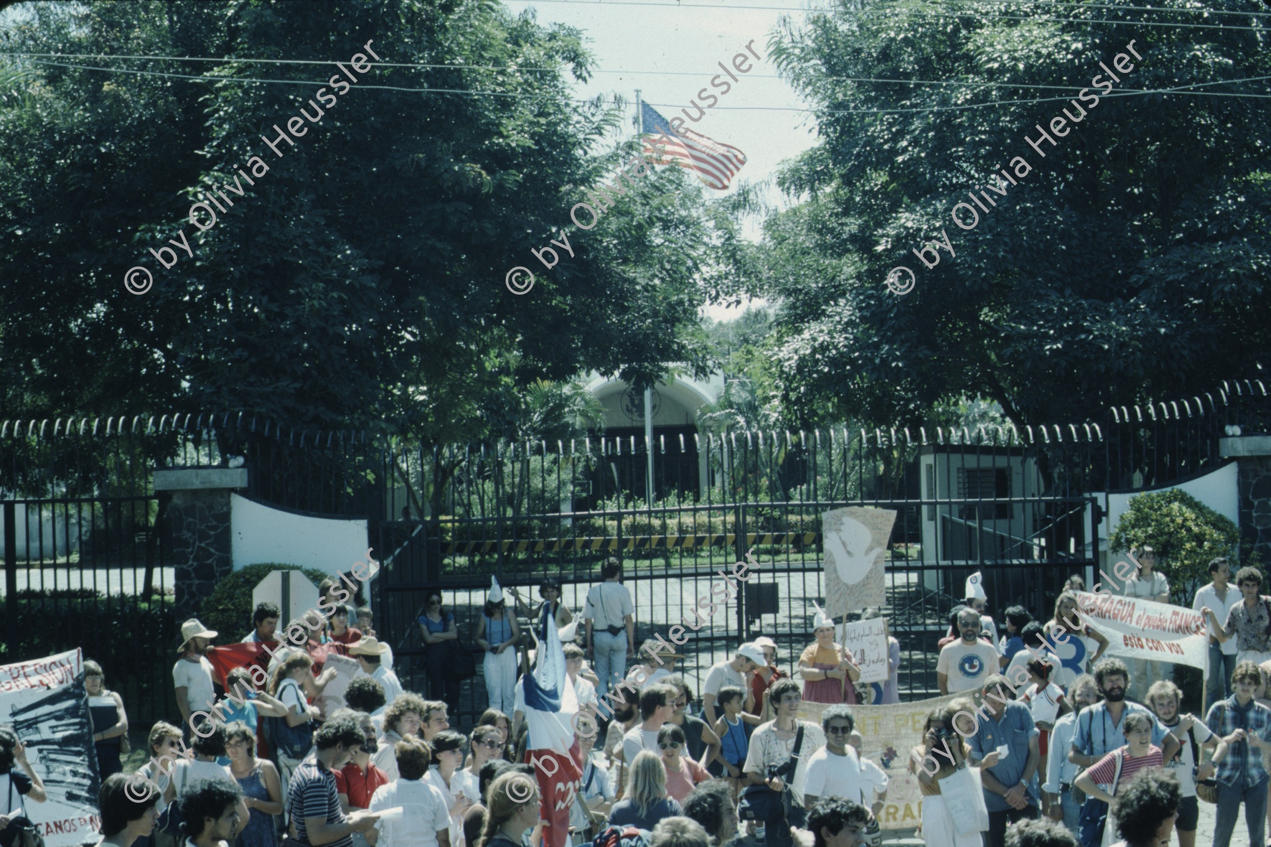 Image of sheet 19853000 photo 69: Ein Soldat trocknet seine Militaer Uniform im Stacheldraht Geflecht an der Sonne. 1985 er Jahre. Nicaragua, Zentralamerika.

19853000 1985
Uniform: Militaer; Stiefel; Soldaten; Unterwaesche; Schuhe; trocknen; Gewaschen; Waschen; sonne