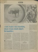 Image of sheet 19860120 photo 13: Press archive printed media published with the use of a photography by Olivia Heussler: about oh.