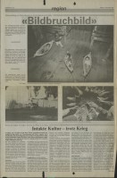 Image of sheet 19860160 photo 4: Press archive printed media published with the use of a photography by Olivia Heussler: Ostschweizer AZ.