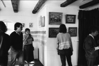 Image of sheet 19860180 photo 5: In Lengnau Ausstellung mit Alis Guggenheim Bilder aus ihrer Kindheit in Lengnau im Ortsmuseum. Ruth Heussler Platzkonzert Gemeindegruppe. Jüdischer Friedhof Lengnau. Kanton Aargau Switzerland 1986 jewish Synagoge. Dorf. Utoquai Zürich Seepromenade. Mogheno. Ziegen vor Kapelle. Valle Maggia mit Leo (f) aus Brasillien. Freske Türe Holz Rustici. Neubauten Daniel Kesselring und Rudi Berli an Konzert in Genf. Geneva Schweiz 
Naima Wadimoff