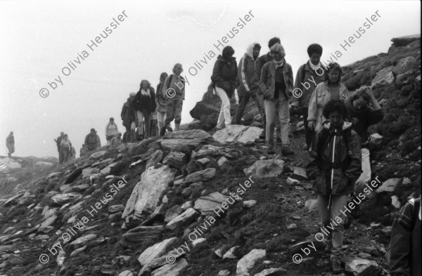 Image of sheet 19870251 photo 13: Transparent «Wir Frauen haben genug Energie»
Bergell Soglio Graubünden Schweiz 1987