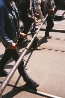 Image of sheet 19873001 photo 48: Demonstration gegen Wohnungsnot, Zuerich 1987.
Démonstration de protestation dans les rues de Zurich.
Exhibition: Contres Pouvoirs, Altkirch 2017