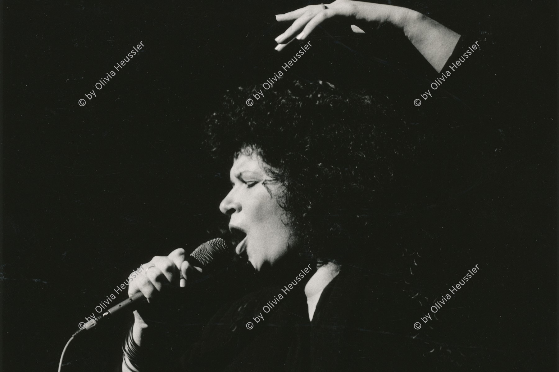 Image of sheet 19880220 photo 34: Die nicaraguanische Sängerin Norma Elena Gadea singt in der Roten Fabrik, Zürich 1988.
Negativ fehlt!