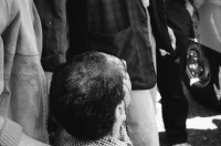 Image of sheet 19880370 photo 10: 1. Mai Demonstration Protest verletzter Jude (wurde von Palästinenser angegriffen.) Ruth Heussler Guggenheim stellt sich der Diskussion. Helen, Pablo und Oona Pinkus auf der Kasernen Wiese. Söffi Christoph Zürcher und Marlies. Kaserne dem Volk Transparent. Fest Zürich 1988 Astrid König