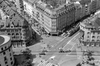 Image of sheet 19880420 photo 22: Uebersicht vom Lochergut auf Badenerstrasse/Sihlfeldstrasse, Zürich 1988. Aussersihl Kreis vier 4