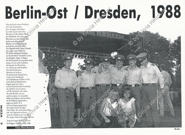 Image of sheet 19880692 photo 26: Gruppenbild mit Volkspolizisten und zwei Damen. Berlin Ost  DDR, 1988.
east germany vopo young girls man police GDR German democratic republic
√