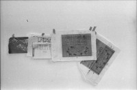 Image of sheet 19880802 photo 27: Wandbemalung von Sol leWitt in der Schweiz, 1988.
für SI Ausstellung Zug (?)