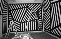 Image of sheet 19880802 photo 35: Wandbemalung von Sol leWitt in der Schweiz, 1988.
für SI Ausstellung Zug (?)