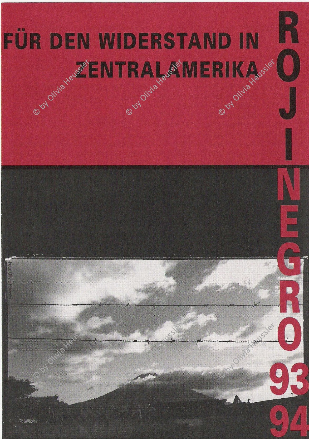 Image of sheet 19880920 photo 3: Der Vulkan Fuego bei Antigua, hinter Stacheldraht. 1988 √ Guatemala. 12.88

book.