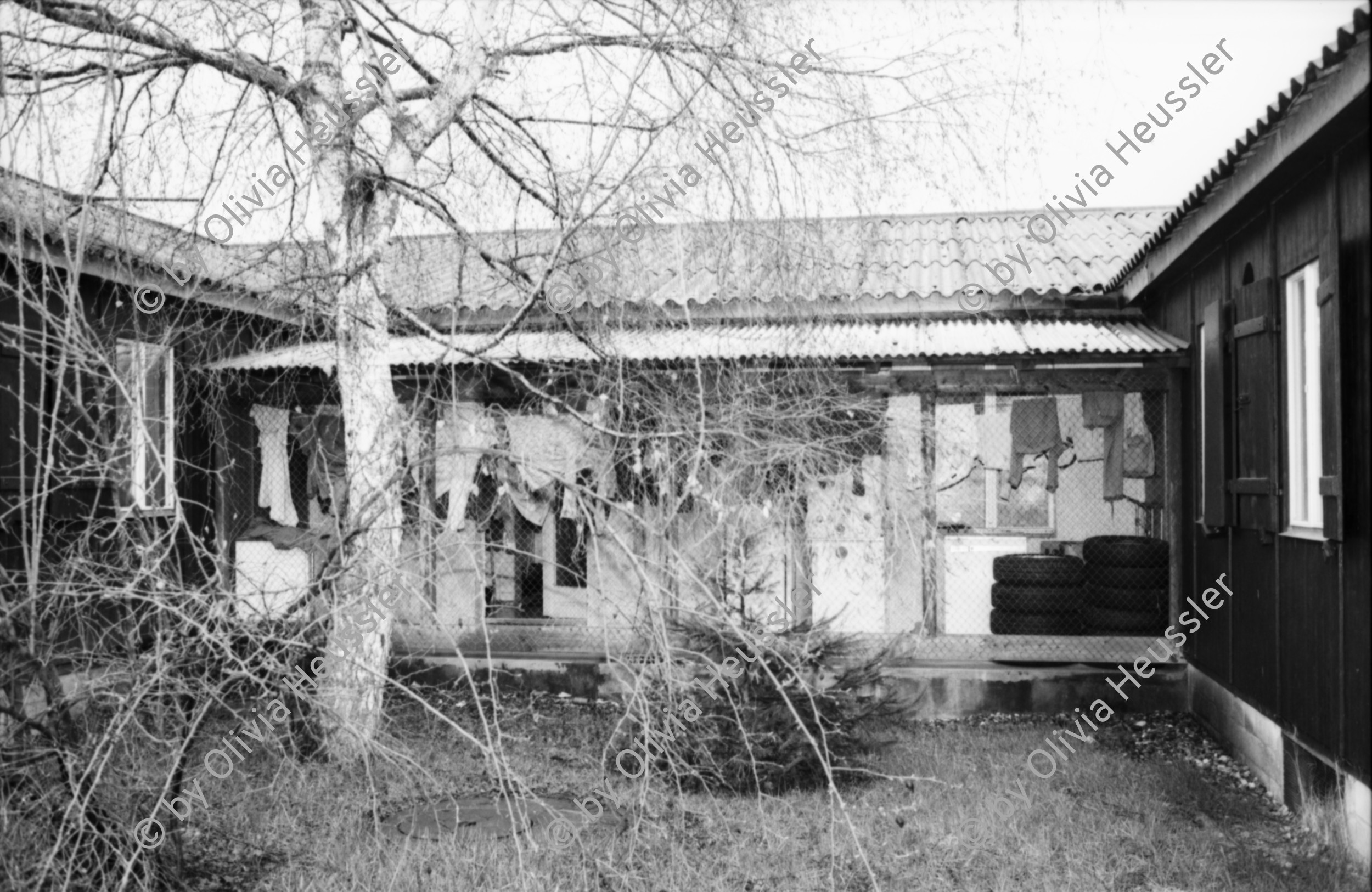 Image of sheet 19890240 photo 34: Barackensiedlung für ausländische Arbeitnehmer  1989 Zürich Schweiz Wohnen