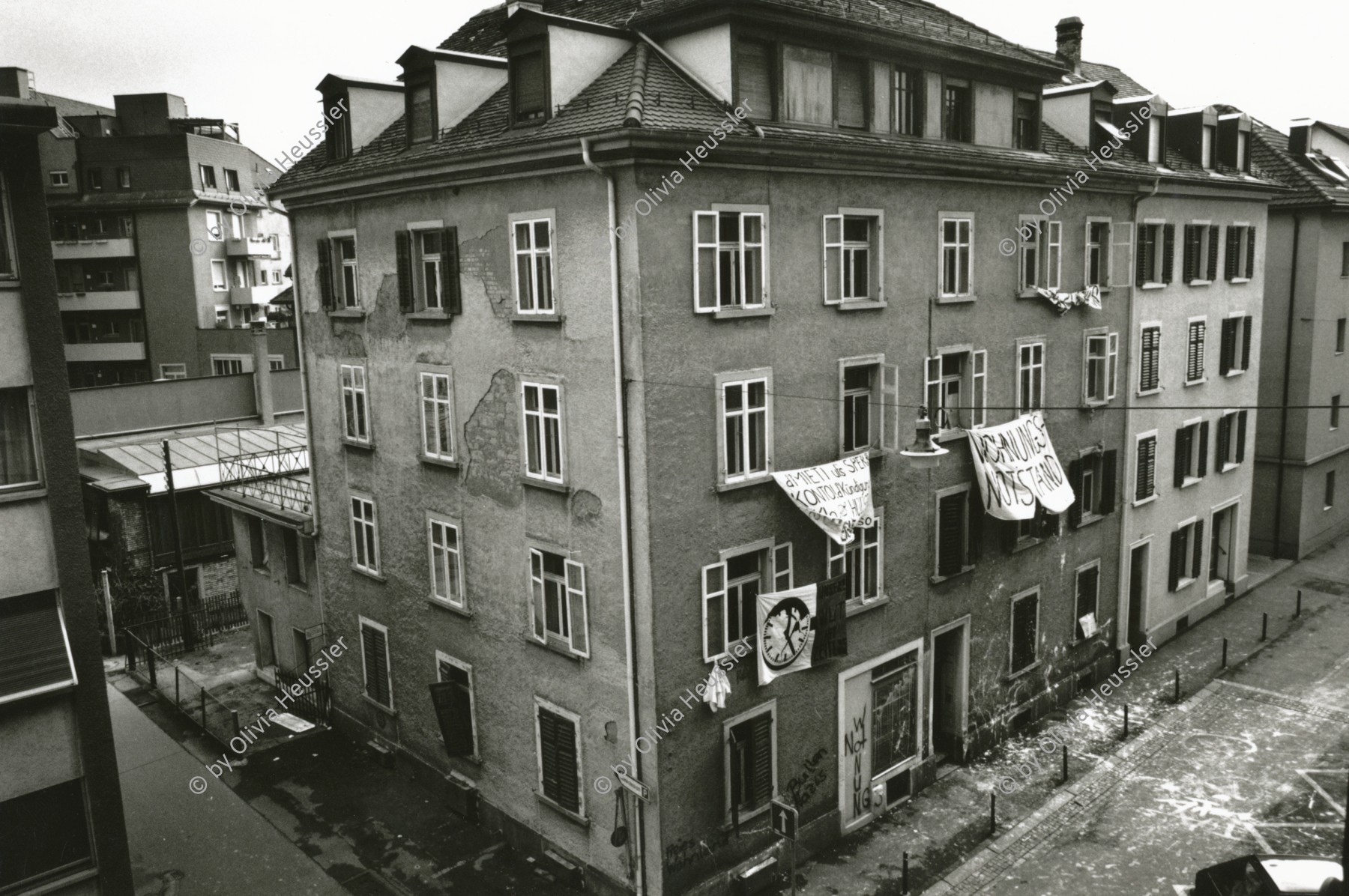 Image of sheet 19890290 photo 19: Besetzung Hausbesetzung Wohnungsnot
Aussersihl Kreis 4 Zürich