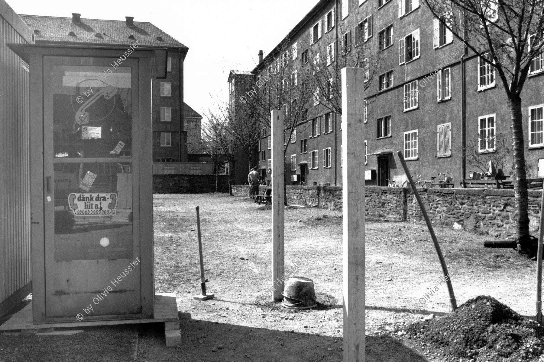 Image of sheet 19890300 photo 8: Container. Zürich Wohnen 1989 Aussersihl Kreis 4 vier Schweiz Switzerland housing work sanierung