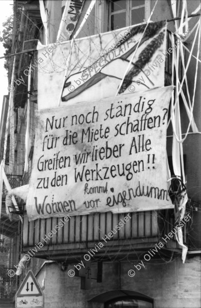 Image of sheet 19890470 photo 24: Wohnungsnot housing protest occupy Zürich 1989 Switzerland Schweiz Suisse