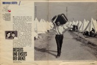 Image of sheet 19890610 photo 22: Türkischstämmig Flüchtling Mann aus Bulgarien im Lager des türkischen Halbmond an der Grenze zu Bulgarien trägt seinen Koffer auf der Schulter Kapikule Edirne Türkei 07.89 1989 √ refugee turkish Half Moon on the border with Bulgaria Man carries his bag on his shoulder This turkish-original man has just arrived from central Bulgaria in this Turkish refugeecamp of the Halfmoon-Organisation. They had come to find work and residence in Turkey. A monts later most of the 300 000 returned. √ Refugee