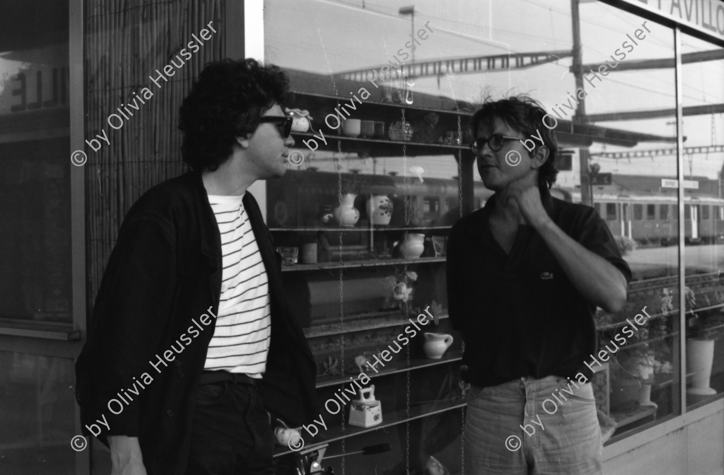 Image of sheet 19890710 photo 14: Christoph Schuler und David Basler, Zürich 1989.