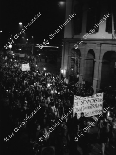 Image of sheet 19890730 photo 24: Frauen Nacht Demonstration in Zürich, 1989. Switzerland woman women protest Schweiz Europe