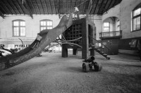 Image of sheet 19890810 photo 11: Ausstellung von Bernhard Luginbühl, Reithalle Bern, 1989. Schweiz Schweiz Switzerland art