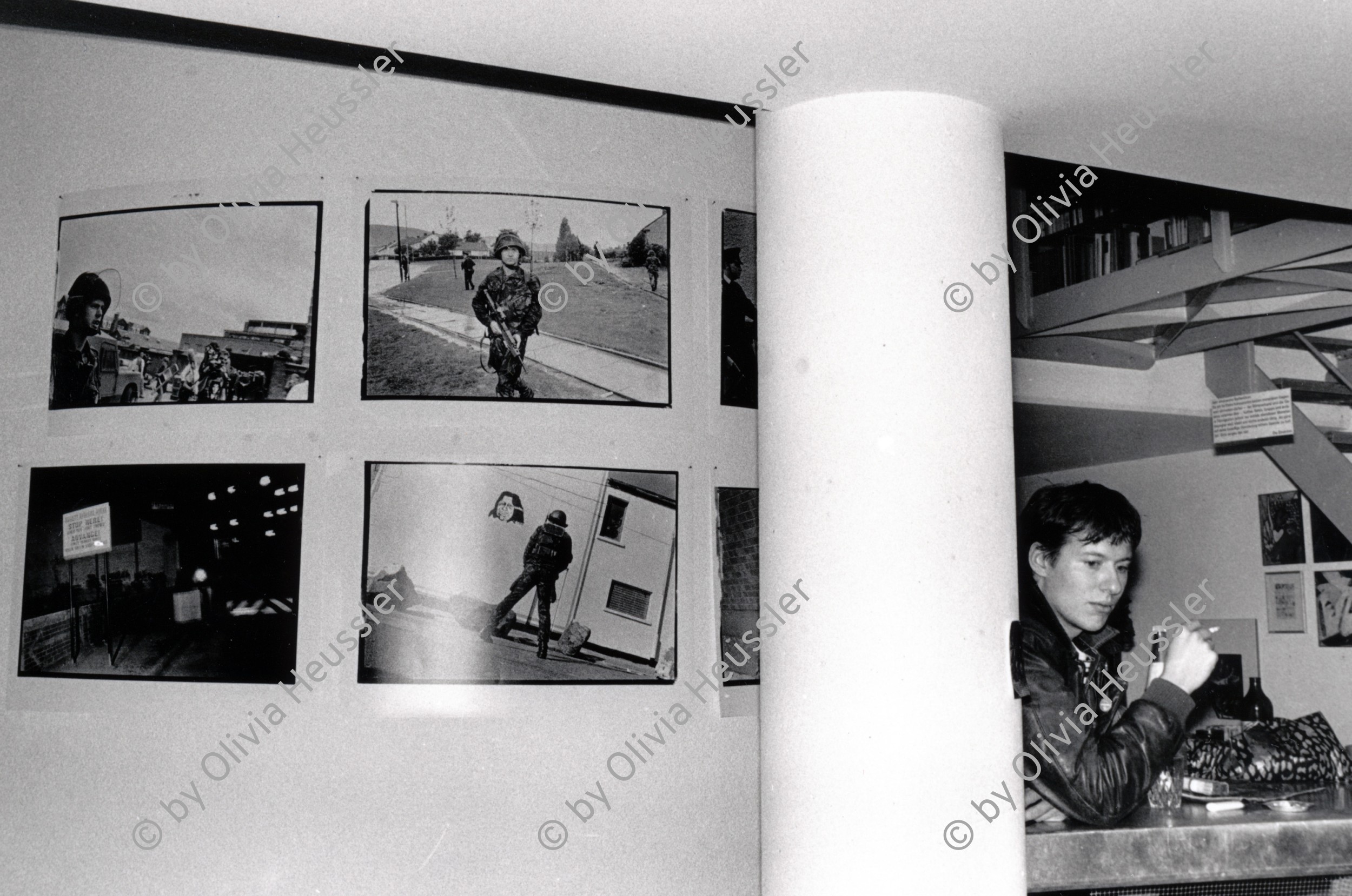 Image of sheet 19890830 photo 36: Ausstellung Goldenes Chalb Aarau von Thomas Kern mit Bildern aus Nordirland, Aarau 1989. photographer Switzerland Schweiz
