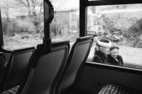 Image of sheet 19890900 photo 12: Zwei Damen, Sicht aus dem Autobus, 1989.
