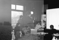 Image of sheet 19890900 photo 15: Karthago steht auf dem Dach in der Kaserne, Zürich 1989. Schweiz Switzerland housing wohnungsnot protest