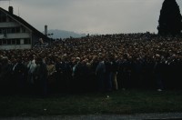 Image of sheet 19893002 photo 1: Letzte Landsgemeinde ohne Frauen, Hundwil Appenzell Ausserrhoden 1989.