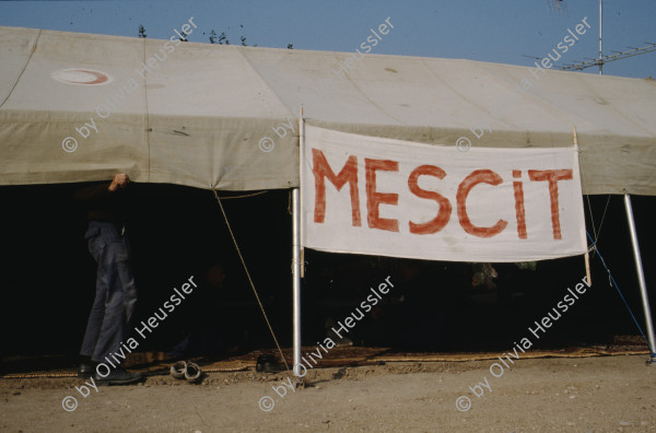 Image of sheet 19893005 photo 20: Vertriebene Türkischstämmige aus Bulgarien, Edirne 1989.

Mädchen vor Zelt im Flüchtlingslager