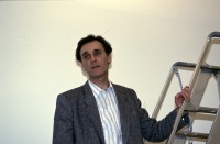 Image of sheet 19893007 photo 6: Der Schweizer Künstler Aldo Walker im Helmhaus, Zürich 1989.