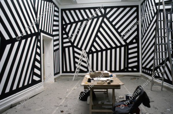 Image of sheet 19893008 photo 12: Wandbemalung von Sol leWitt in Zug, 1988.