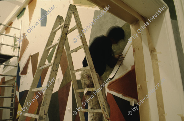 Image of sheet 19893008 photo 19: Wandbemalung von Sol leWitt in Zug, 1988.