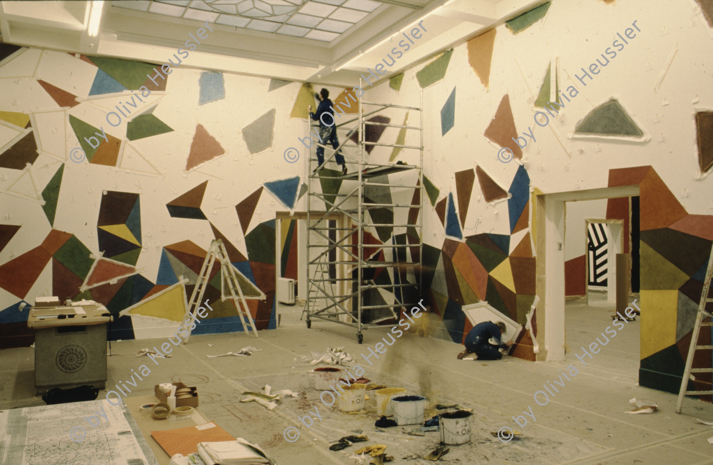 Image of sheet 19893008 photo 20: Wandbemalung von Sol leWitt in Zug, 1988.