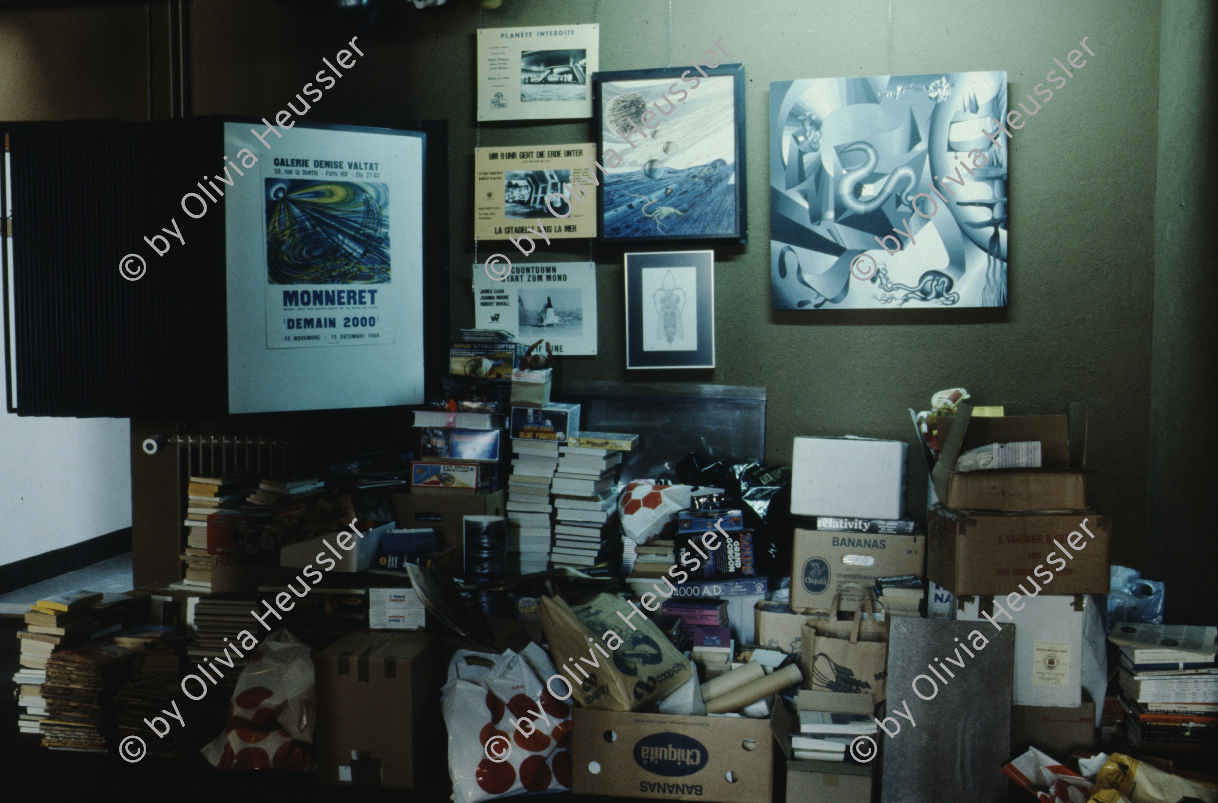 Image of sheet 19893010 photo 6: Maison d'Ailleurs, Musée de l'Utopie des Voyages Extraordinaires et de la Science Fiction, Yverdon les Bains 1989.