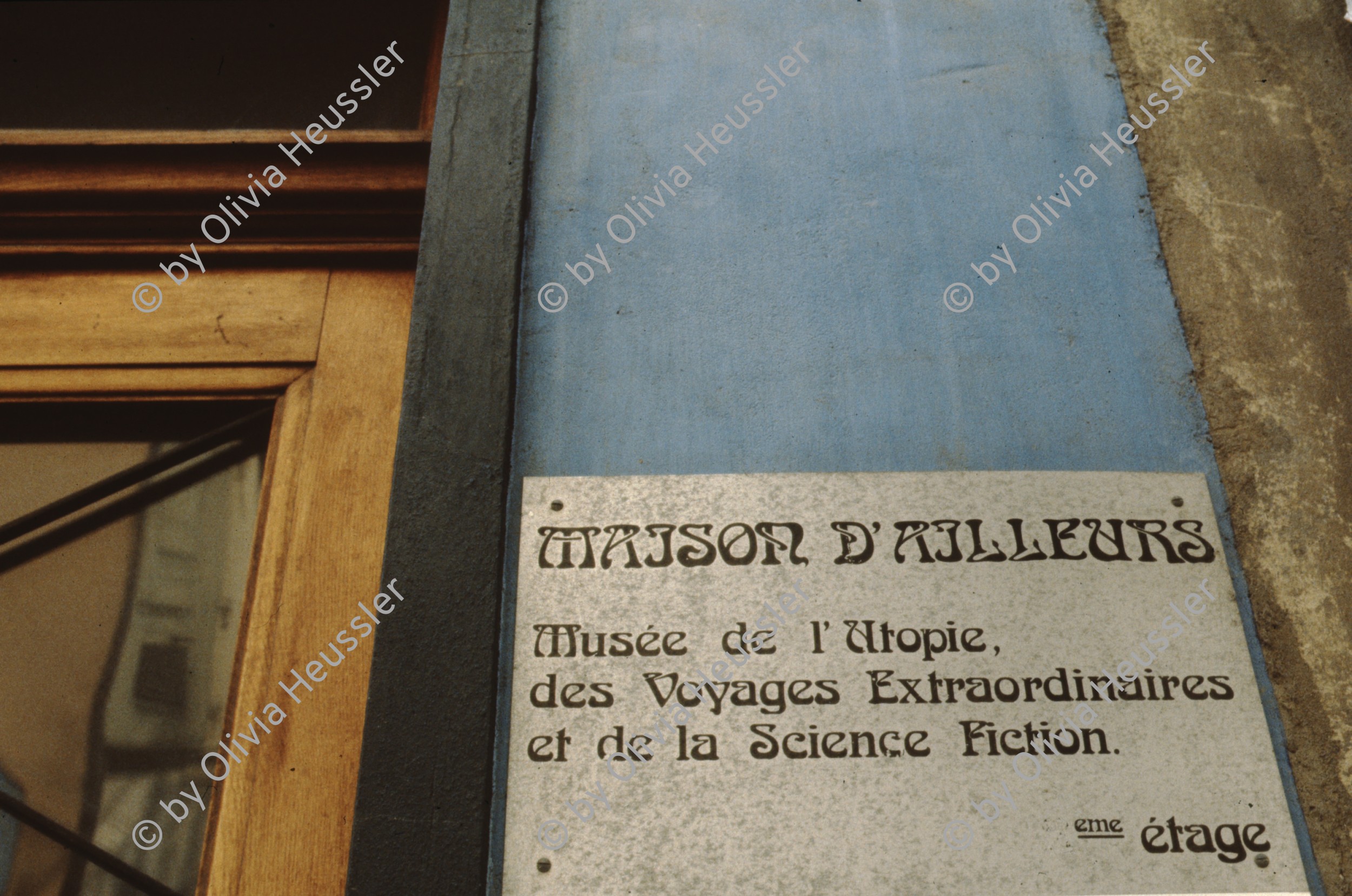 Image of sheet 19893010 photo 8: Maison d'Ailleurs, Musée de l'Utopie des Voyages Extraordinaires et de la Science Fiction, Yverdon les Bains 1989.