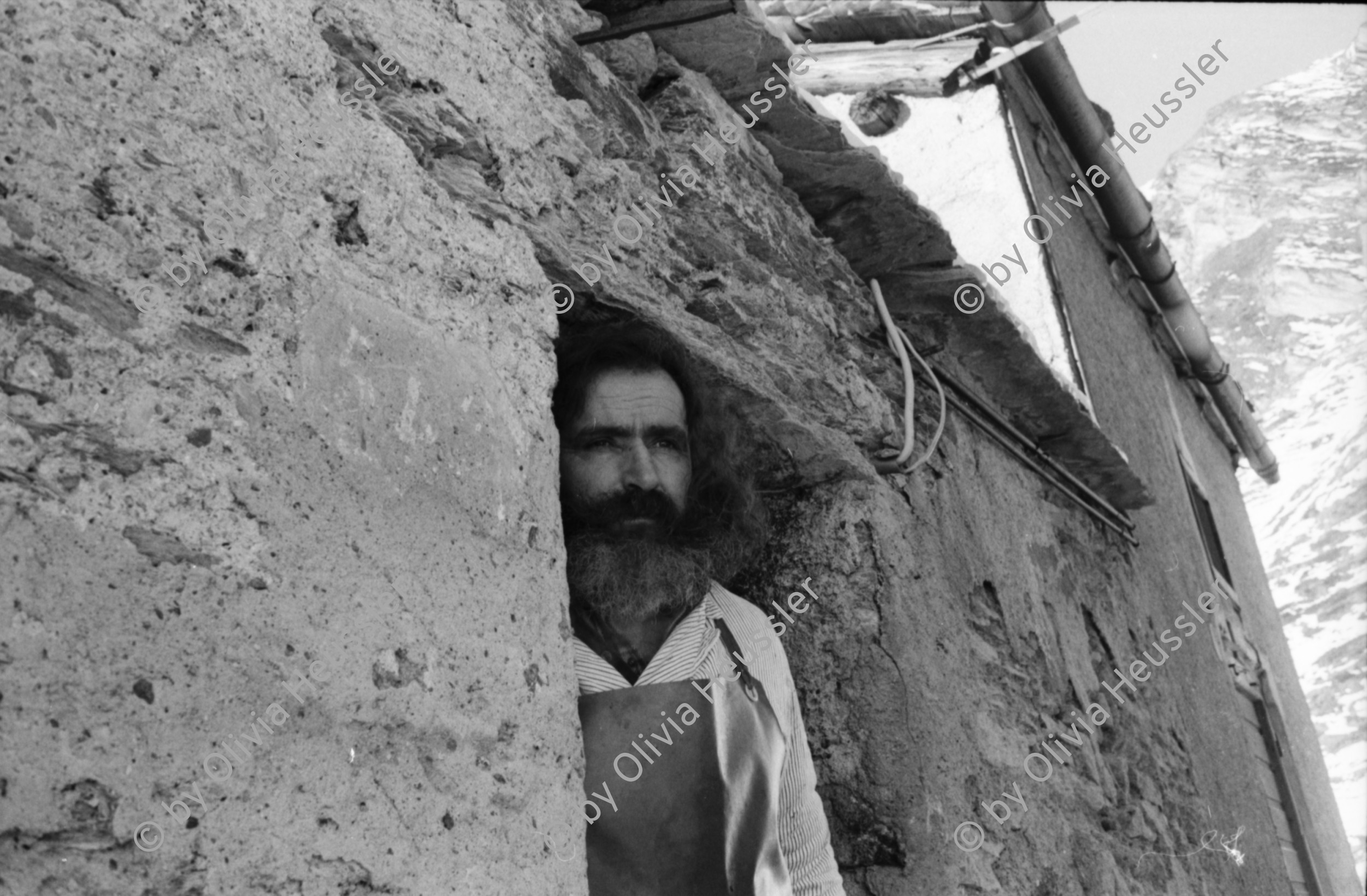 Image of sheet 19900010 photo 24: Portrait Metzger und Wurster Renato Giovanoli, Pila, Maloja 1990. Engadin Schweiz Graubünden