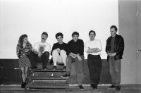 Image of sheet 19900180 photo 32: Gruppe 'Keep the Dog ' mit Fred Frith und Bob Ostertag. Portrait. FaZ und WOZ Konzert in der Roten Fabrik.