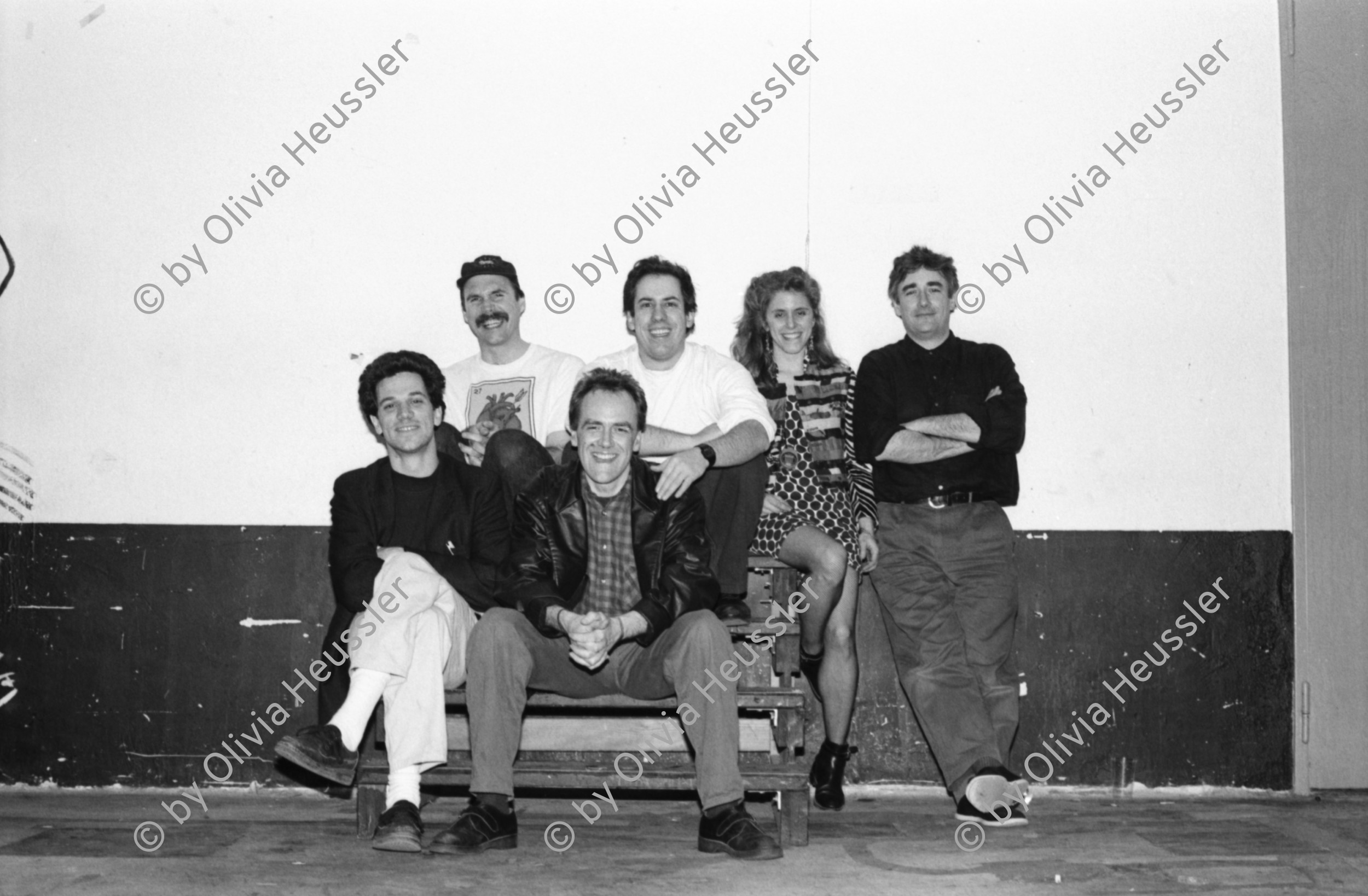 Image of sheet 19900180 photo 36: »Keep the Dog« mit u.a. Fred Frith, Zeena Parkins und Bob Ostertag in der Roten Fabrik, Zürich 1990.