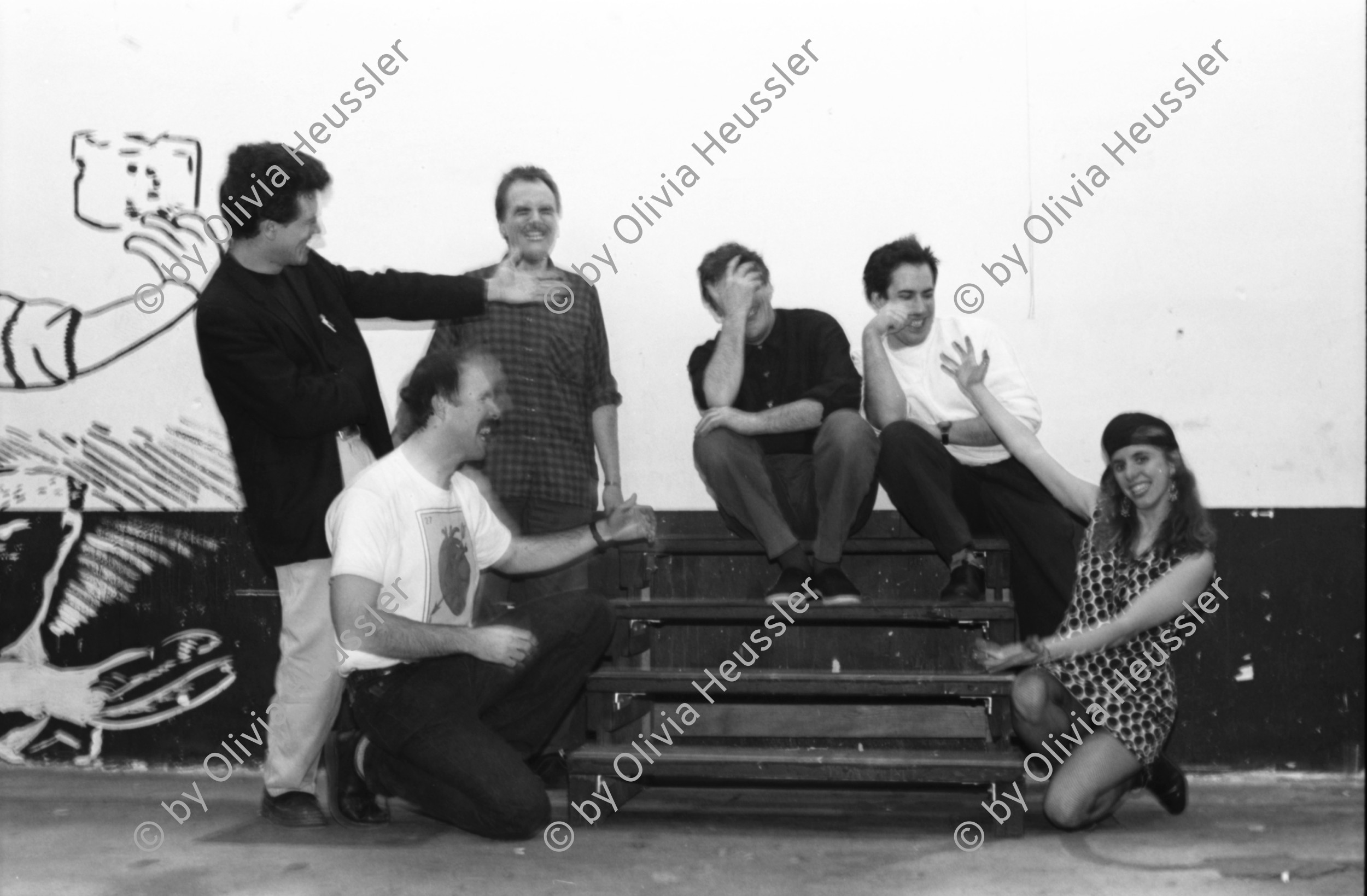 Image of sheet 19900190 photo 23: Gruppe 'Keep the Dog ' mit Fred Frith und Bob Ostertag. Portrait. FaZ und WOZ Konzert in der Roten Fabrik.