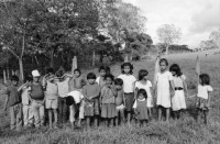 Image of sheet 19900220 photo 7: Mit Anna Qruiqillon und Esmeralda (beide ATC) Asociacion de Trabajadores del Campo, fuhr ich in Private Haciendas um eine Umfrage unter den Landarbeiterinnen nach den Von den Sandinisten verlorenen Wahlen zu starten. Es hat sich nichts verändert Später Besuch bei den CH - er Schweizer Brigaden in La Dalia Schreiner-projekt Matagalpa Nicaragua 1990