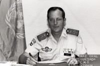 Image of sheet 19900250 photo 11: Special for der Spiegel. Portrait
Chief of Central American U.N. Observers General Agustin Quesada Gomez  of Spain in the operations headquaters in Tegucigalpa. Quesada of Spain is in charge of all U.N. troops in the five Central American countries. AP leaserPhoto) Olivia Heussler of Lookat Photos