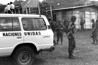 Image of sheet 19900350 photo 21: Friedensbemühungen unter UN-Aufsicht, Las Colinas, Nicaragua 1990. 
Naciones Unidas CIAV OEA