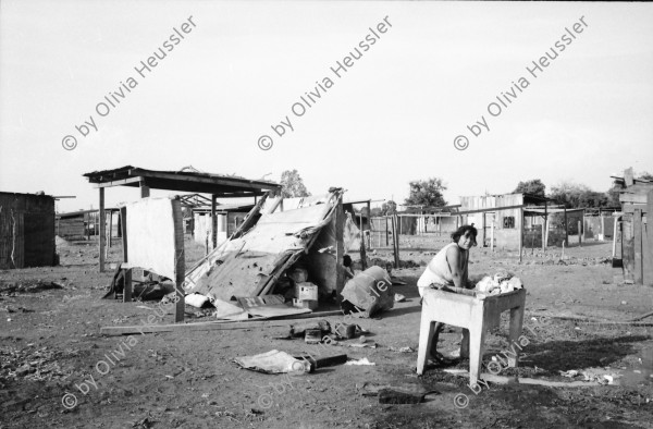 Image of sheet 19900380 photo 2: Nach einem Dekret der Sandinisten konnten viele bis zum 25.4 ihre Häuser rund um Managua aufstellen. 1. Mai Demonstration Protest in Esteli. Zwei Pferde unter Strohdach. Mutter wäscht draussen Kinder stehen daneben. Bretterbuden. Frau putzt ihre Zähne.Mann zügelt seine Möbel mit Fahrrad Velo. Stravato Mike AP Photograph 28 Donaldo. Stühle im Hotel. Que se respeten los Acuerdos. Demo. Esteli Nicaragua 1990