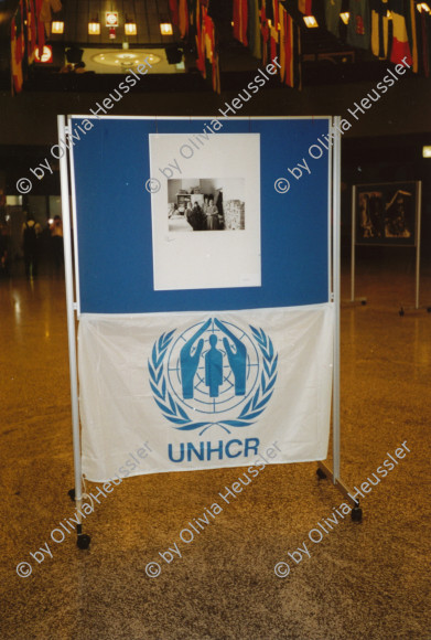 Image of sheet 19900440 photo 36: UNHCR Exhibition Olivia Heussler Vienna Head quarters Press Archive UNO