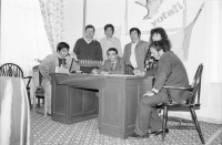 Image of sheet 19900490 photo 2: Gypsies for the first elections after 40 years. 
democratical demokratie process prozess
