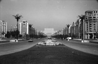 Image of sheet 19900520 photo 0: Das schreckliche Gebäude von Ceaucescu gebaut. Presidentenpalast Palast Regierungspalast. Im Schriftsteller Innen verband steht ein gedeckter Tisch für ganz wichtige (VIP) Leute bereit. Daneben sitzen die dickbäuchigen bärtigen 'Intellektuellen' Biersäufer und fluchen gegen die Roma Romni's. Eine Demonstration (der Gegner von Ion Iliescu FSN) und Hungerstreikenden Hungerstreik 'Greva foame' der Golani's Richtung TV Gebäude sie wollen einen Film zurück. Nr. 10 und 11 re: Androne Radu mi: Ovidiu Antoine Poditarn li: Orthodoxer Priester Georghe Tabacaro (Sarghiol de Dehl)? Tulcea. Soldaten mit Helmen und Knüppel. Bukarest Rumänien Romania Rumania 1990

The National Salvation Front (Romanian: Frontul Salvării Naţionale, FSN) was the governing body of Romania in the first weeks after the Romanian Revolution of 1989, subsequently turned into a political party. FSN is the common root of two of the three largest political parties in Romania today: the Social Democratic Party (PSD) and the Democratic Liberal Party (PD-L).
