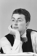 Image of sheet 19900860 photo 33: Prof. Dr. Friederike Hassauer am öffentlichen Symposium in Basel, 1990.
Schweiz Schweiz Switzerland Europe Frauen woman women art