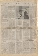 Image of sheet 19900870 photo 26: Die New Yorker Frauen Performance Gruppe 'Guerilla Girls' an einer Veranstaltung für Männer und Frauen, während einem Symposium über Wissenschaft und Künste in Basel. 1990 √ Switzerland Schweiz women art Europe 

Die Guerrilla Girls sind eine seit 1985 anonym operierende Künstlerinnengruppe aus New York, deren Markenzeichen Gorillamasken sind.

Guerrilla Girls are an anonymous group of feminists devoted to fighting against sexism within the visual fine art world internationally. Started in New York City in 1985 to protest gender and racial inequality in the art world, members are known for the gorilla masks they wear to keep their anonymity.