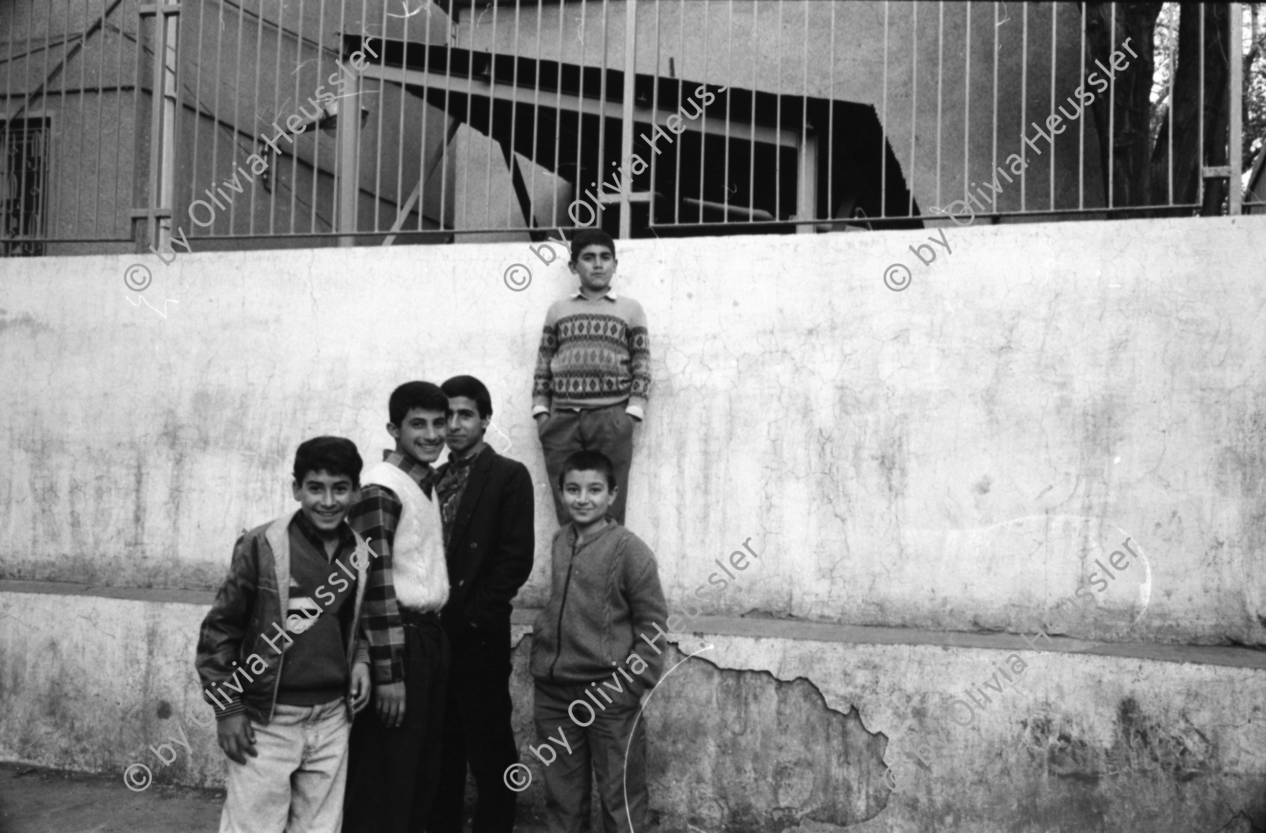 Image of sheet 19900980 photo 29: rtsg. Istanbul Strassenszenen Männergruppe Bulgarinnen. Bucak und Leman Firtina. Portrait im Büro der Zeitung Yüsil. Peschmerga aus dem Irak. Männer sitzen an der wärmenden Sonne und trinken Tee. Grill. Kleiner Junge verdient sein Geld mit einer Personenwaage. Soldat vor der alten Stadtmauer. Frauen vermummt mit Kopftüchern. Gruppe Jungen Knaben Buben. Fundamentalistin. Person unscharf vor einem Brottransport. Junge auf Esel. Türkei Kurden Kurdistan Turkey Kurds 1990