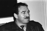 Image of sheet 19900990 photo 3: Journalist und Verwalter im Stadtzentralvorstand SPNr. 2 - 4 Hatip Dicle, Vorstandsmitglied IHD (Türkischer Menschenrechtsverein) in Diyarbakir Journalist an Schreibmaschine. Beerdigung in Lice von Kudret Filiz, 27 ig, Bäuerin. Männer und Frauen stehen getrennt. Männer stehen um das Grab und Hacken abwechslungsweise im harten Gestein. Das Grabloch. Das Fabrikgebäude. Portrait Frauen mit weissem Schal vermummt. Türkei Kurden Kurdistan Kurdish Turkey 
Lice (pronounced [ˈlidʒe]), (Kurdish: Licê) is a Kurdish district of Diyarbakır Province in Turkey. The population is 9,644 as of 2010. It is located 90 km (56 mi) from the capital, Diyarbakır. The mayor is Fikriye Aydın (BDP).