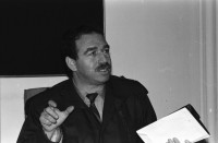 Image of sheet 19900990 photo 4: Journalist und Verwalter im Stadtzentralvorstand SPNr. 2 - 4 Hatip Dicle, Vorstandsmitglied IHD (Türkischer Menschenrechtsverein) in Diyarbakir Journalist an Schreibmaschine. Beerdigung in Lice von Kudret Filiz, 27 ig, Bäuerin. Männer und Frauen stehen getrennt. Männer stehen um das Grab und Hacken abwechslungsweise im harten Gestein. Das Grabloch. Das Fabrikgebäude. Portrait Frauen mit weissem Schal vermummt. Türkei Kurden Kurdistan Kurdish Turkey 
Lice (pronounced [ˈlidʒe]), (Kurdish: Licê) is a Kurdish district of Diyarbakır Province in Turkey. The population is 9,644 as of 2010. It is located 90 km (56 mi) from the capital, Diyarbakır. The mayor is Fikriye Aydın (BDP).