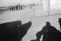 Image of sheet 19901020 photo 9: In Kiziltepe liegt das Lager der irakischen Peschmergen Peschmerga, die 1989 von Husseins Gasangriff aus Halabscha fliehen mussten. Es ist verboten die Menschen zu besuchen und zu fotografieren. Ich fotografiere blind! Unser Chauffeur der nur kurdisch spricht, deckt mich. Die Leute leben seit 2 Jahren unter den Zelten, die im Sommer zu heiss sind und im Winter zu kalt. Flüchtlinge

Kiziltepe. in the camp of the Iraqi peshmerga who had to flee from Hussein's 1989 gas attack in Halabja. Refugees 

Kurdische Türkei Kurds Kurden Kurdish Turkey 1990 

© 1990, OLIVIA HEUSSLER / www.clic.li √
Im Bestand der Fotostiftung Schweiz 30x40 cm Baryt Vintage 1990.009 B.0226
19901020_09